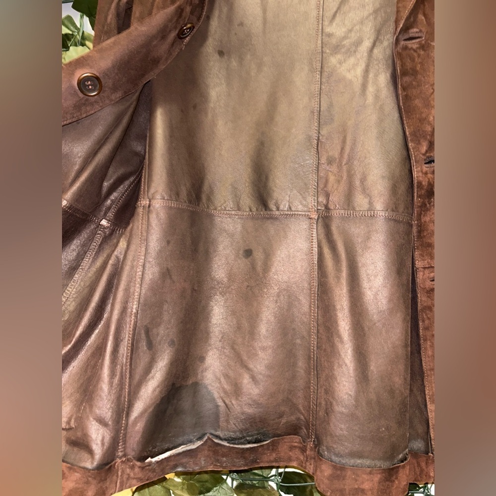 Used Vintage Men’s Leather Size M/L - Picture 8 of 11